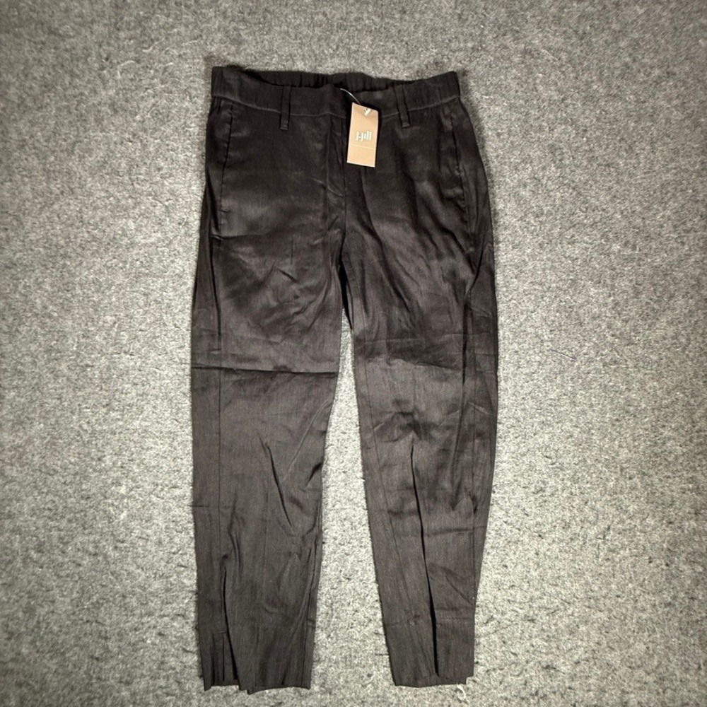 J. Jill Black Linen Blend Tapered Pull On Pants Petite XSP 265152 New